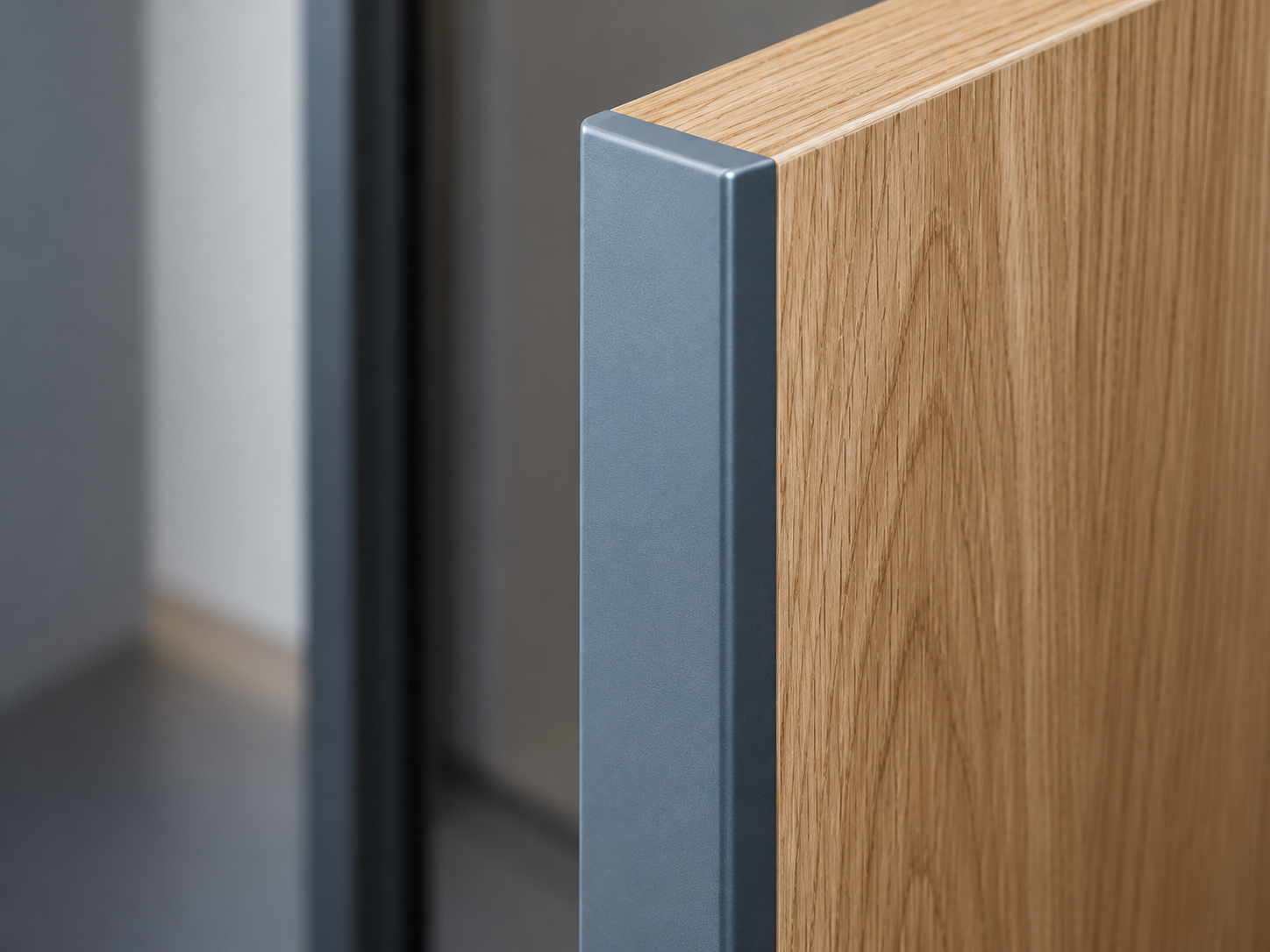 Door edge protection close-up