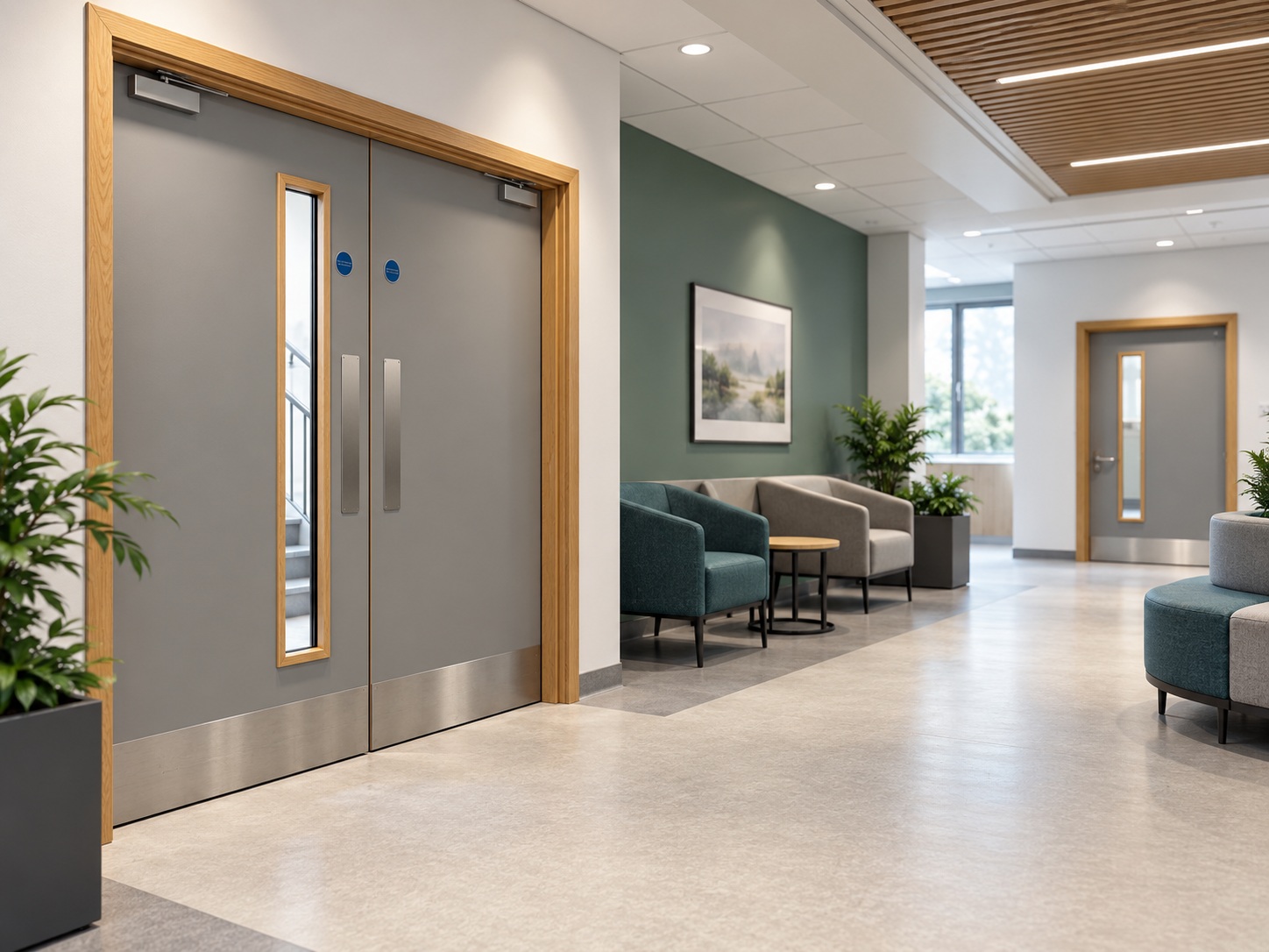Door edge protection in healthcare environment